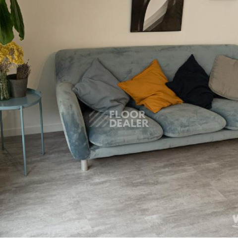 Кварцвиниловые полы Ceramo Vinilam Stone 8 мм 71614 Цемент Светлый фото 1 | FLOORDEALER